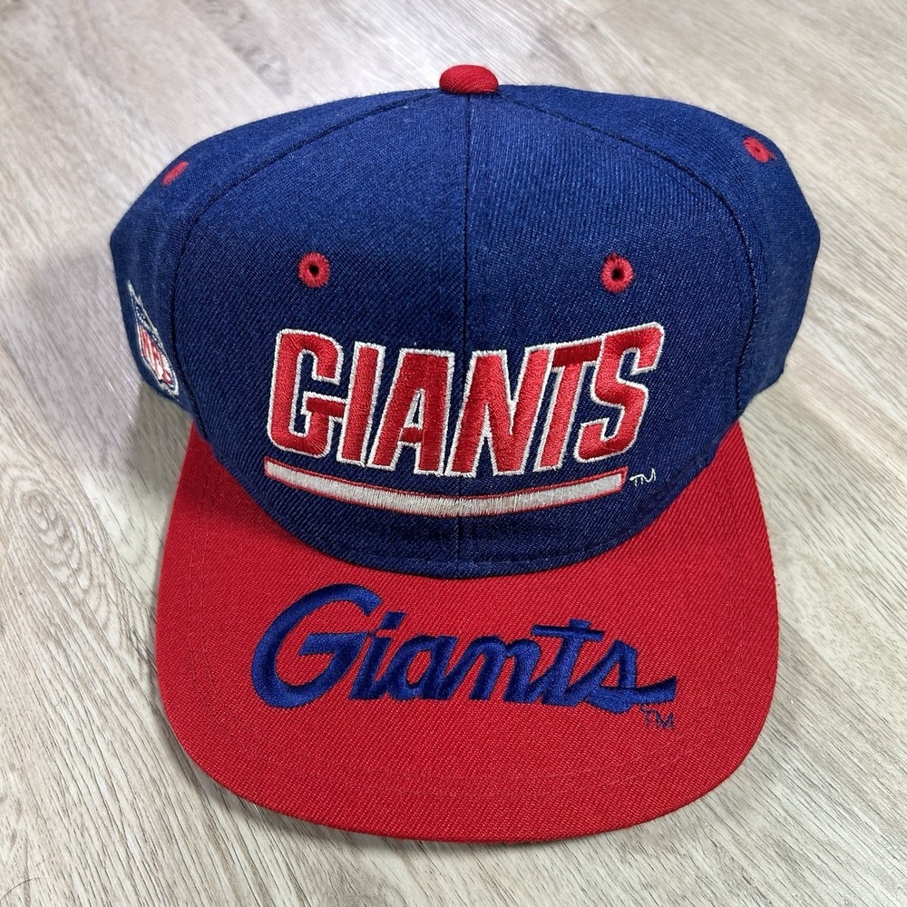 VTG Sports Specialties New York‎ Giants Script Hat Snapback NFL Blue Wool Cap